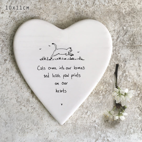 Heart Shaped Coaster Cats