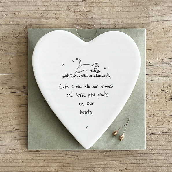 Heart Shaped Coaster Cats