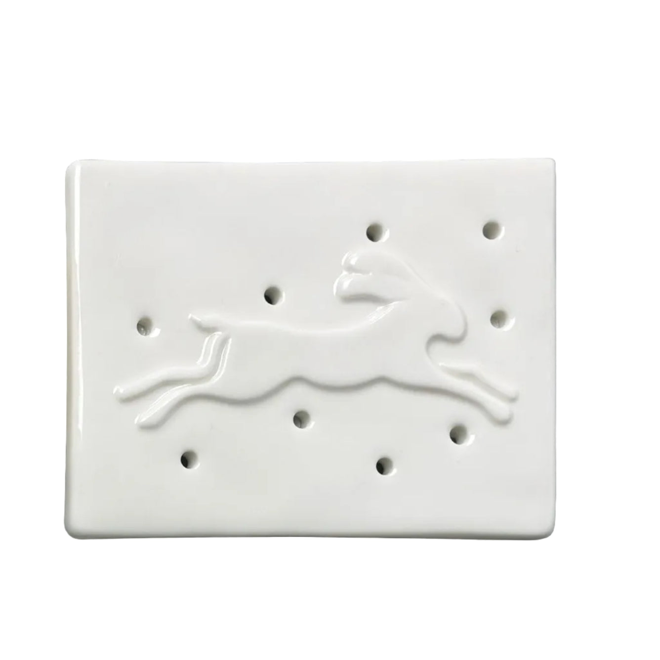 Porcelain Soap Stand Hare