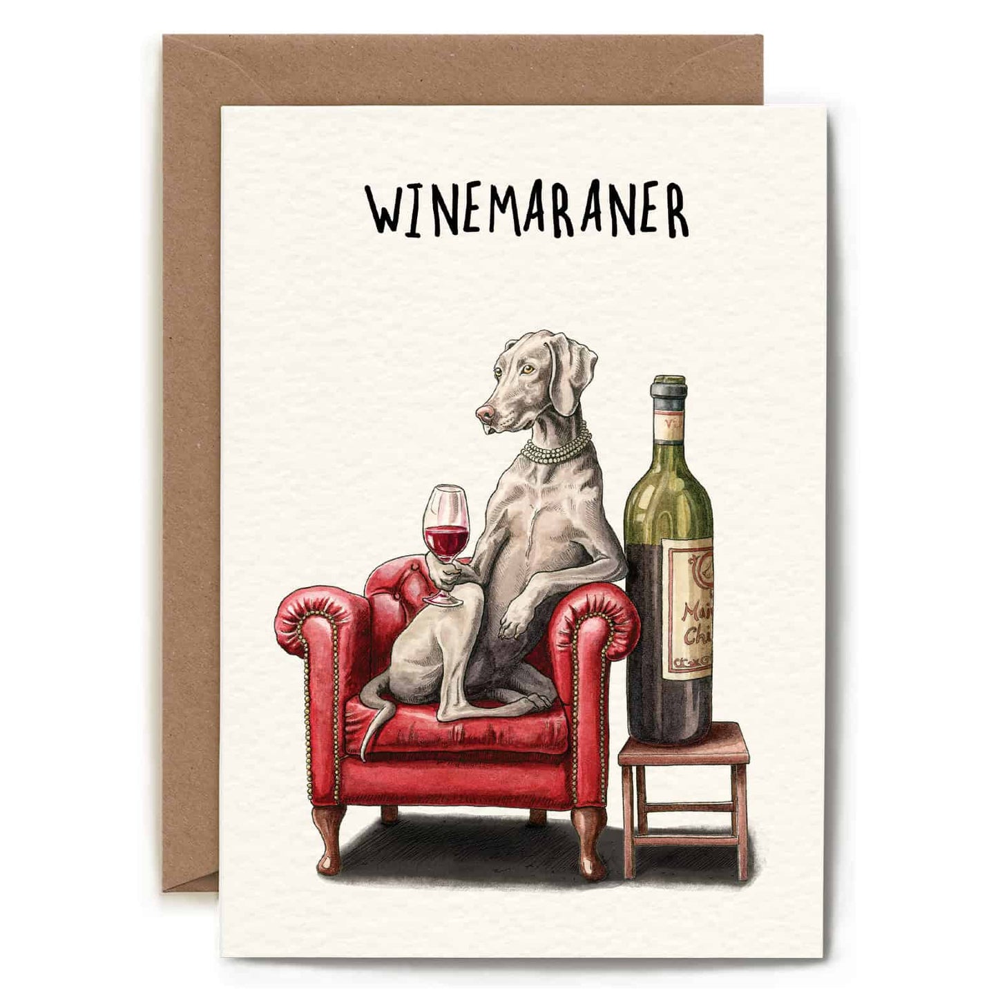 Winemaraner Card