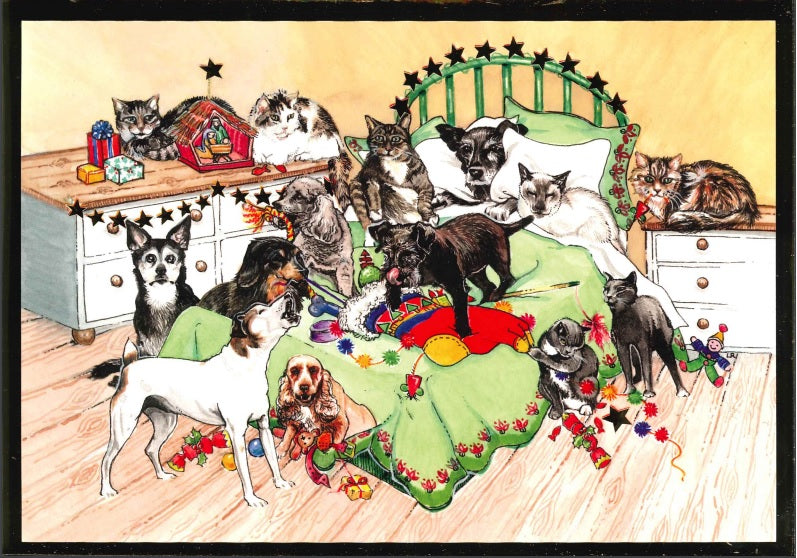 Exclusive Cinnamon Trust Christmas Cards - 'Christmas Stocking'