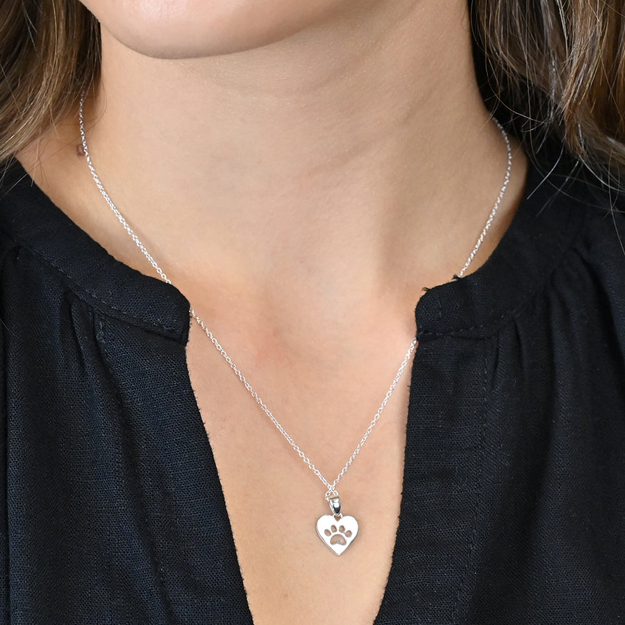 Silver Heart Shaped Pendent
