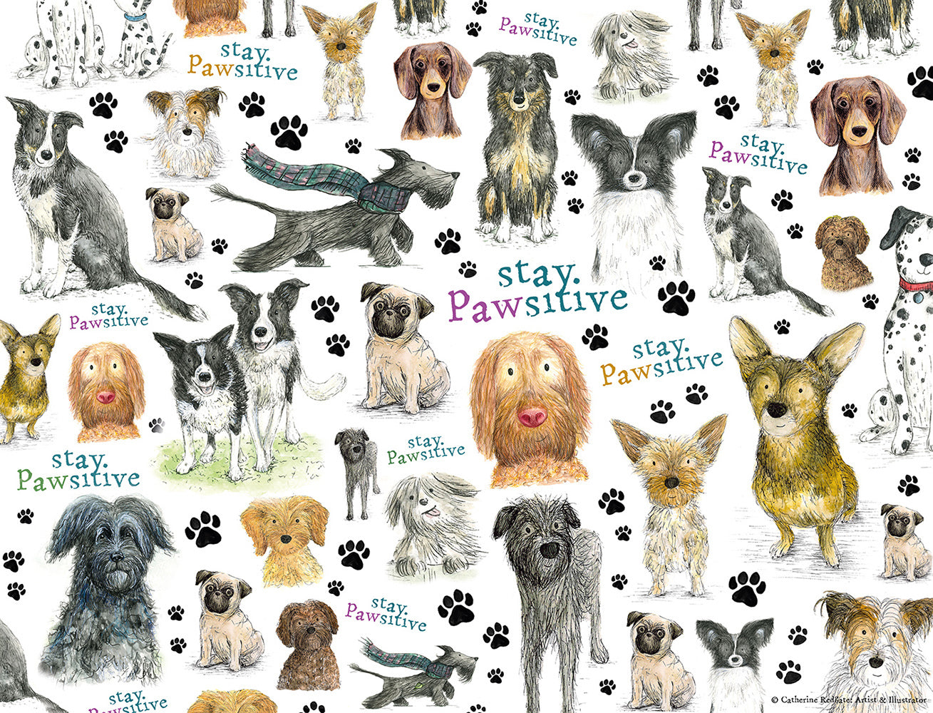 Stay Pawsitive 500pc Jigsaw Puzzle