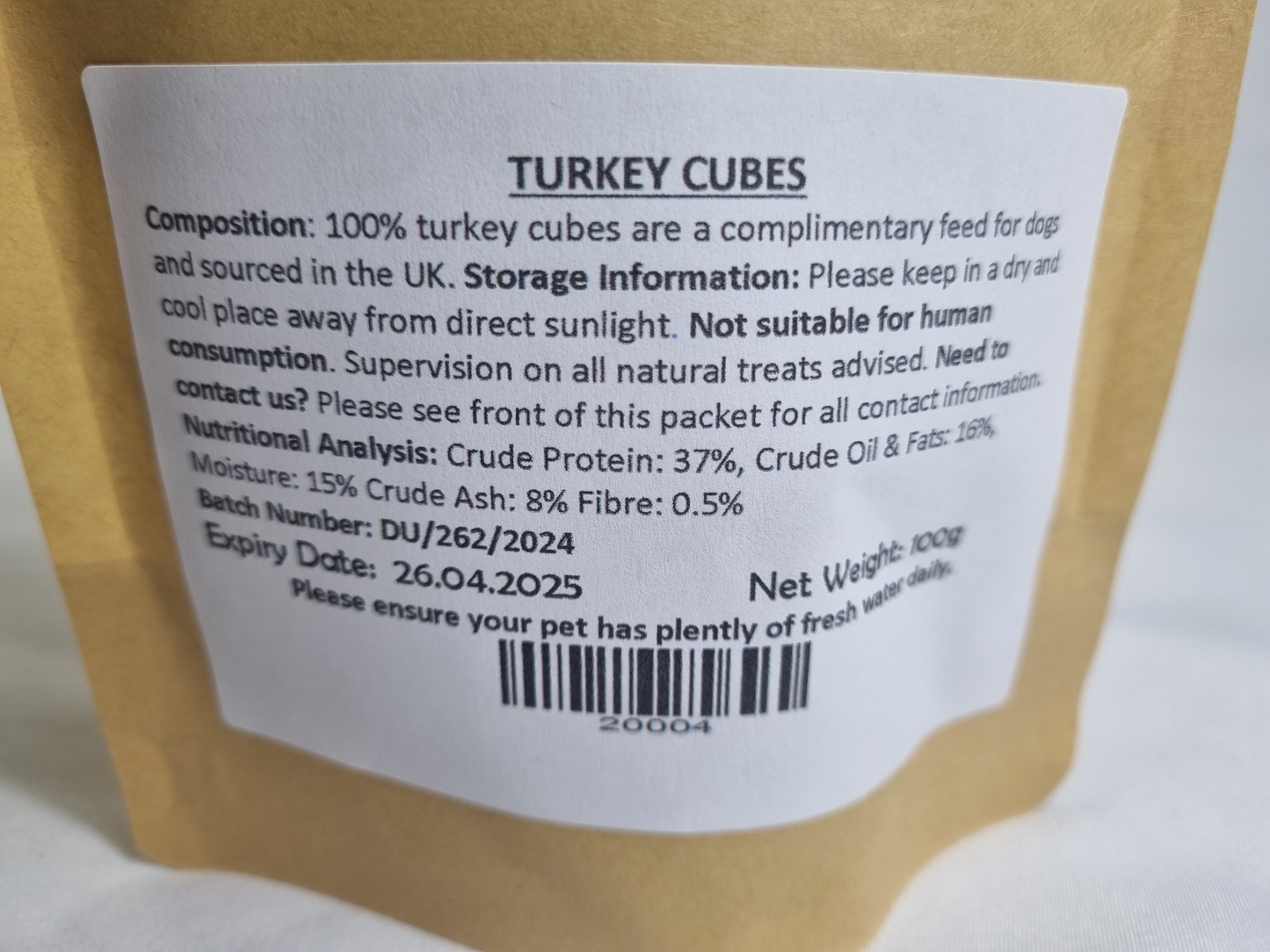 Cinnamon Trust Natural Turkey Cubes