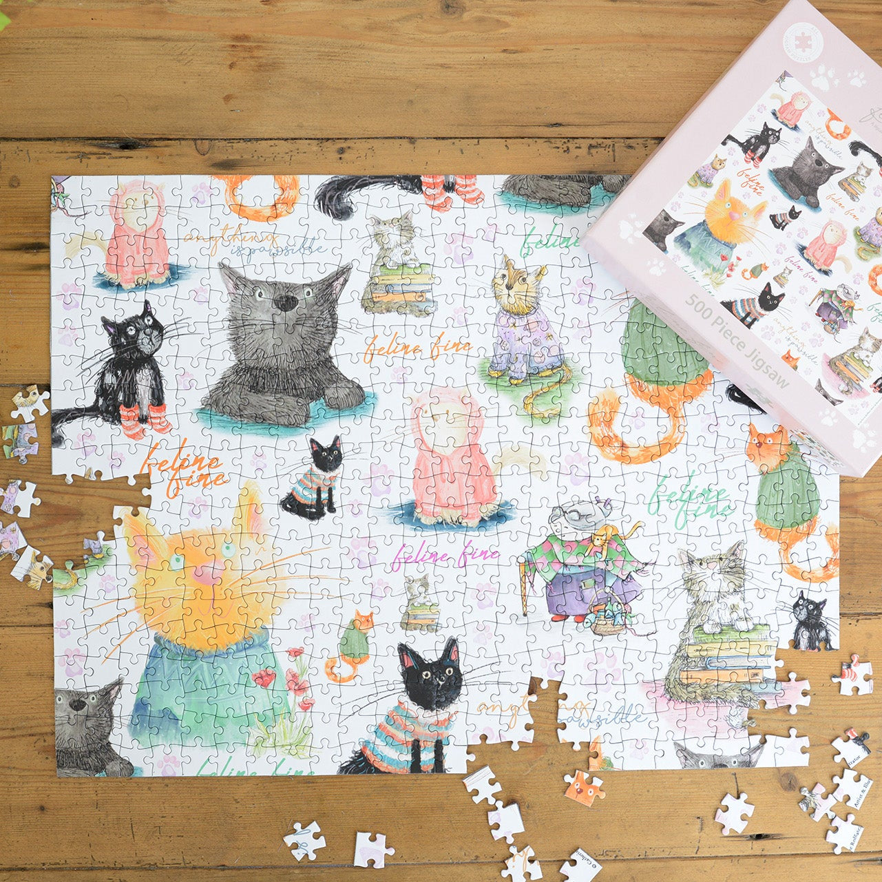 Feline Fine 500pc Jigsaw Puzzle
