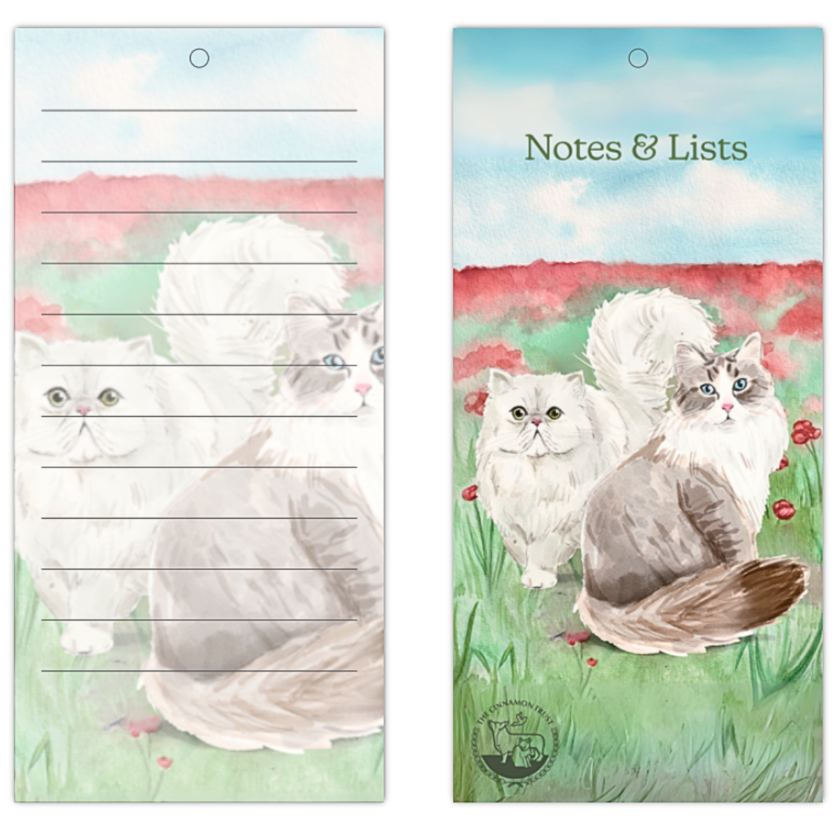 Cinnamon Trust Memo Pad Cats