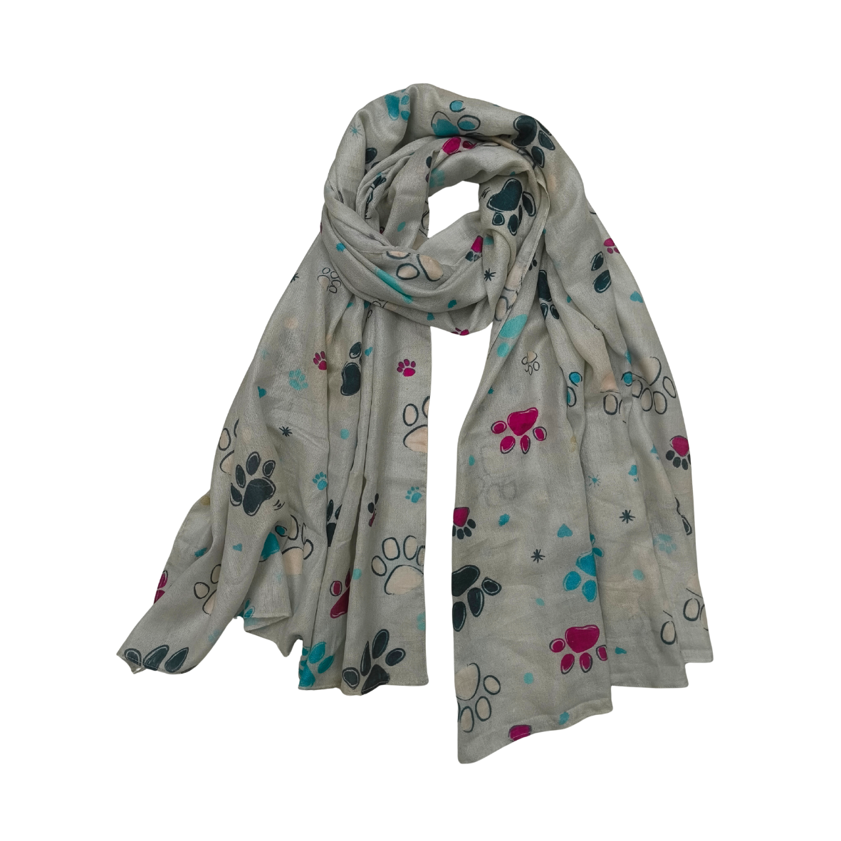 Cinnamon Trust Paw Print Scarf