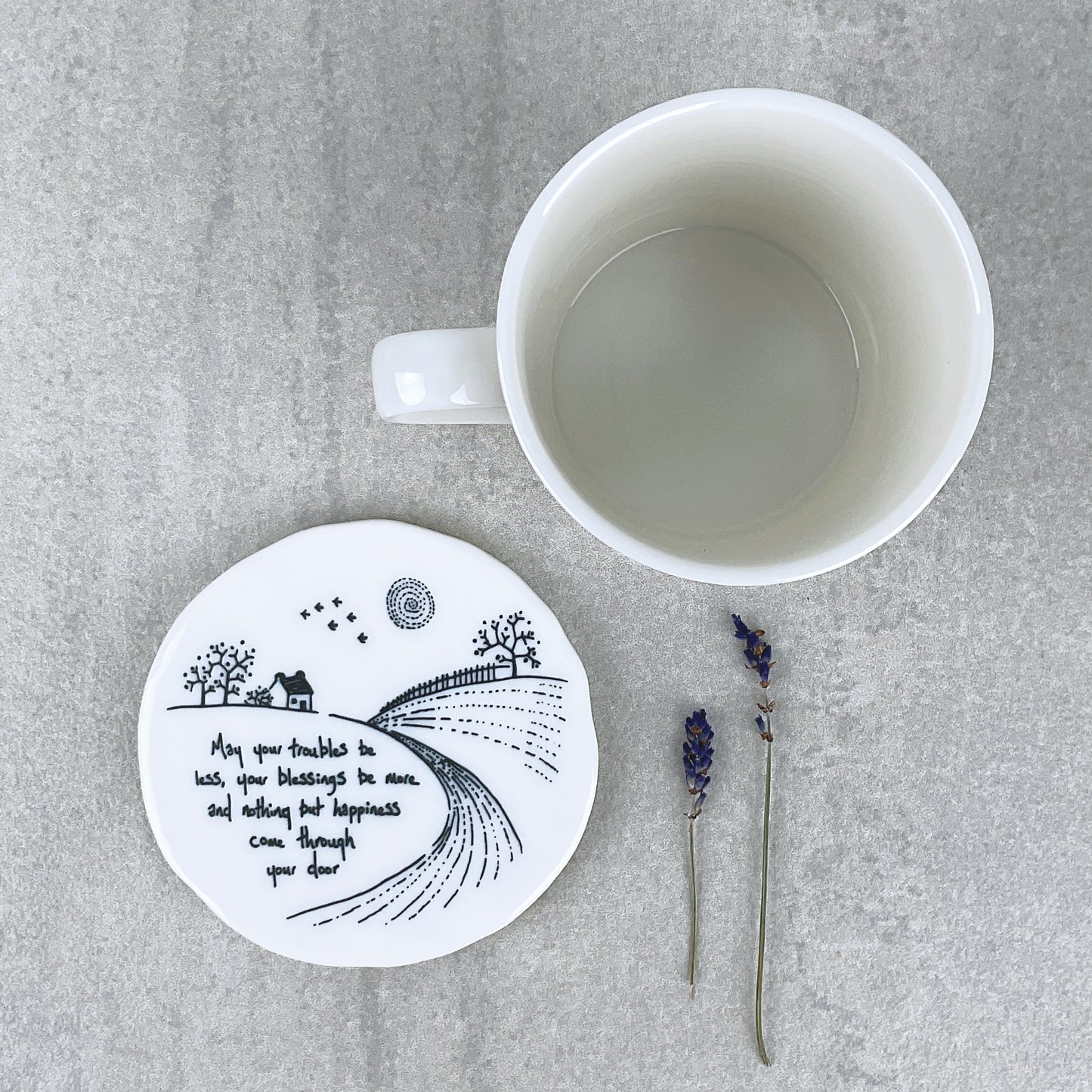 Round Porcelain Coaster