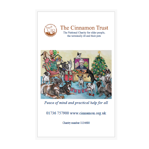 The Cinnamon Trust Christmas Speech Tea Towel