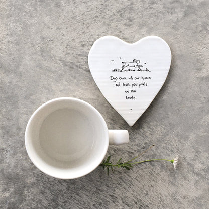 Heart Shaped Coaster Dogs