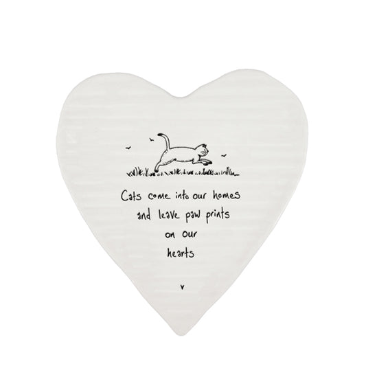 Heart Shaped Coaster Cats