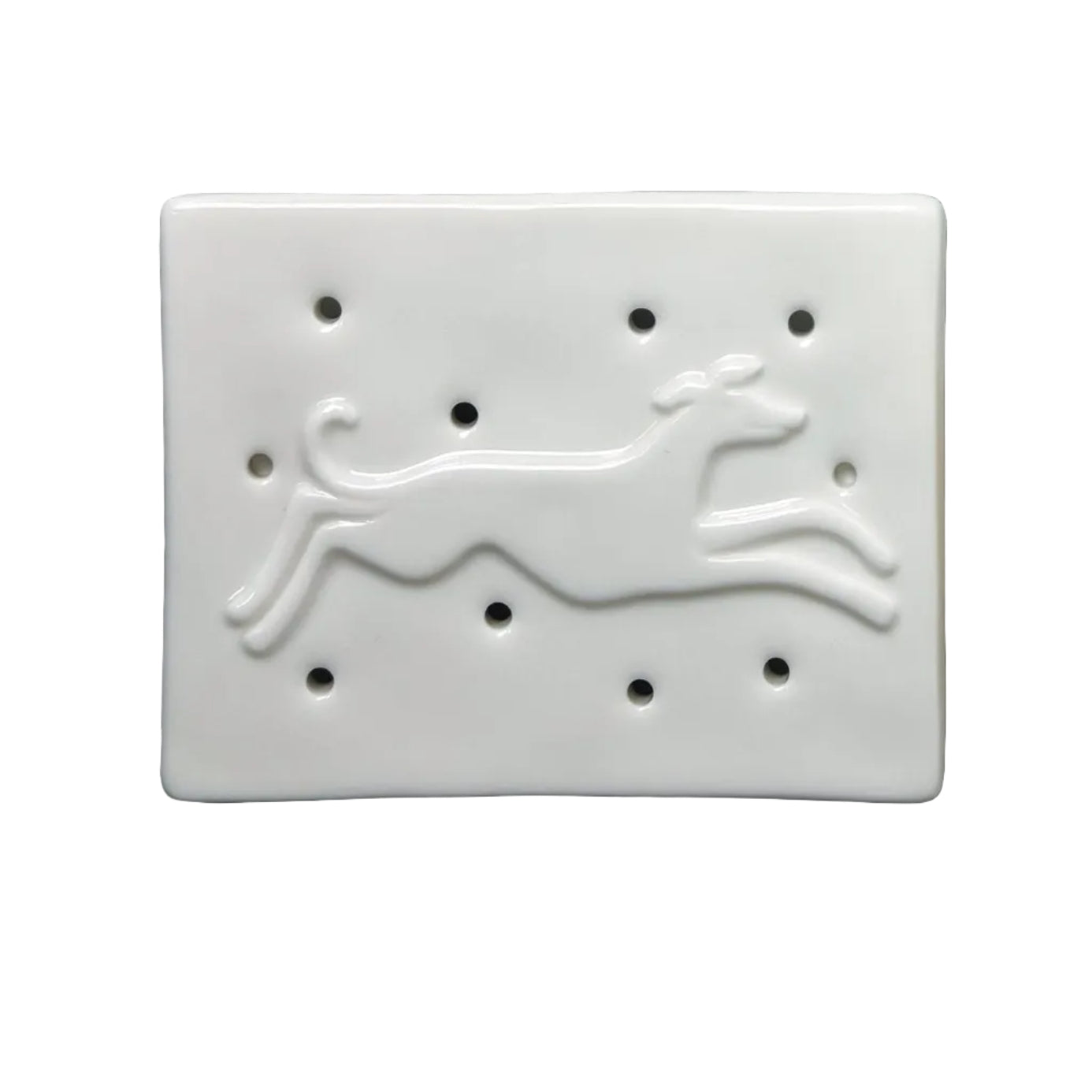 Porcelain Soap Stand Hound