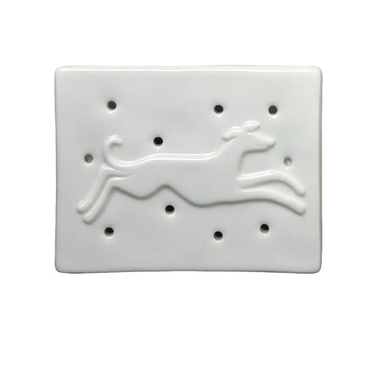 Porcelain Soap Stand Hound