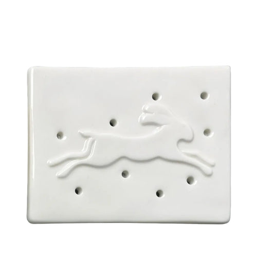 Porcelain Soap Stand Hare