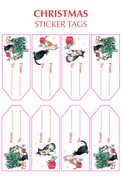 Cats In The Christmas Tree Wrapping Paper