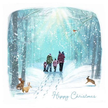 Christmas In The Woods Twin Pack Christmas Cards