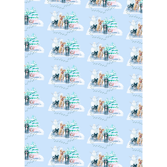 Snow Buddies Wrapping Paper