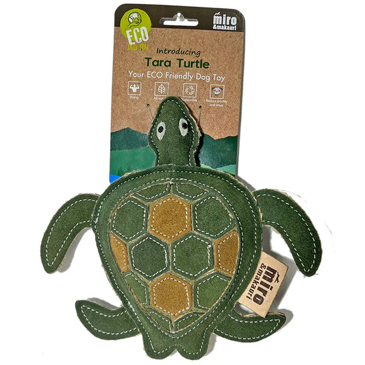 Tara Turtle Eco Leather Dog Toy