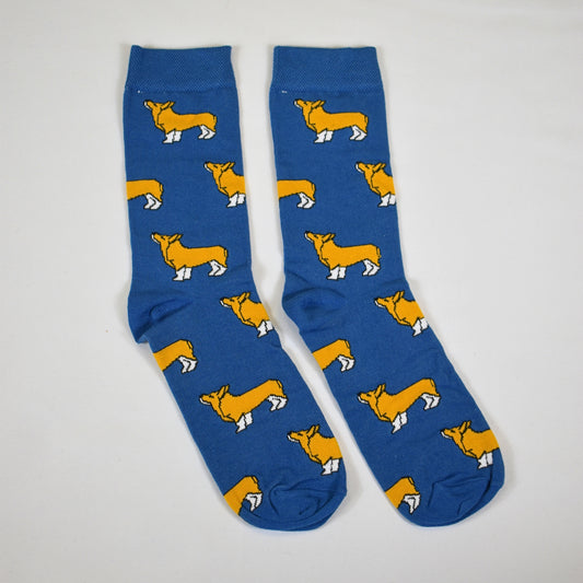 Cinnamon Trust Corgi Socks