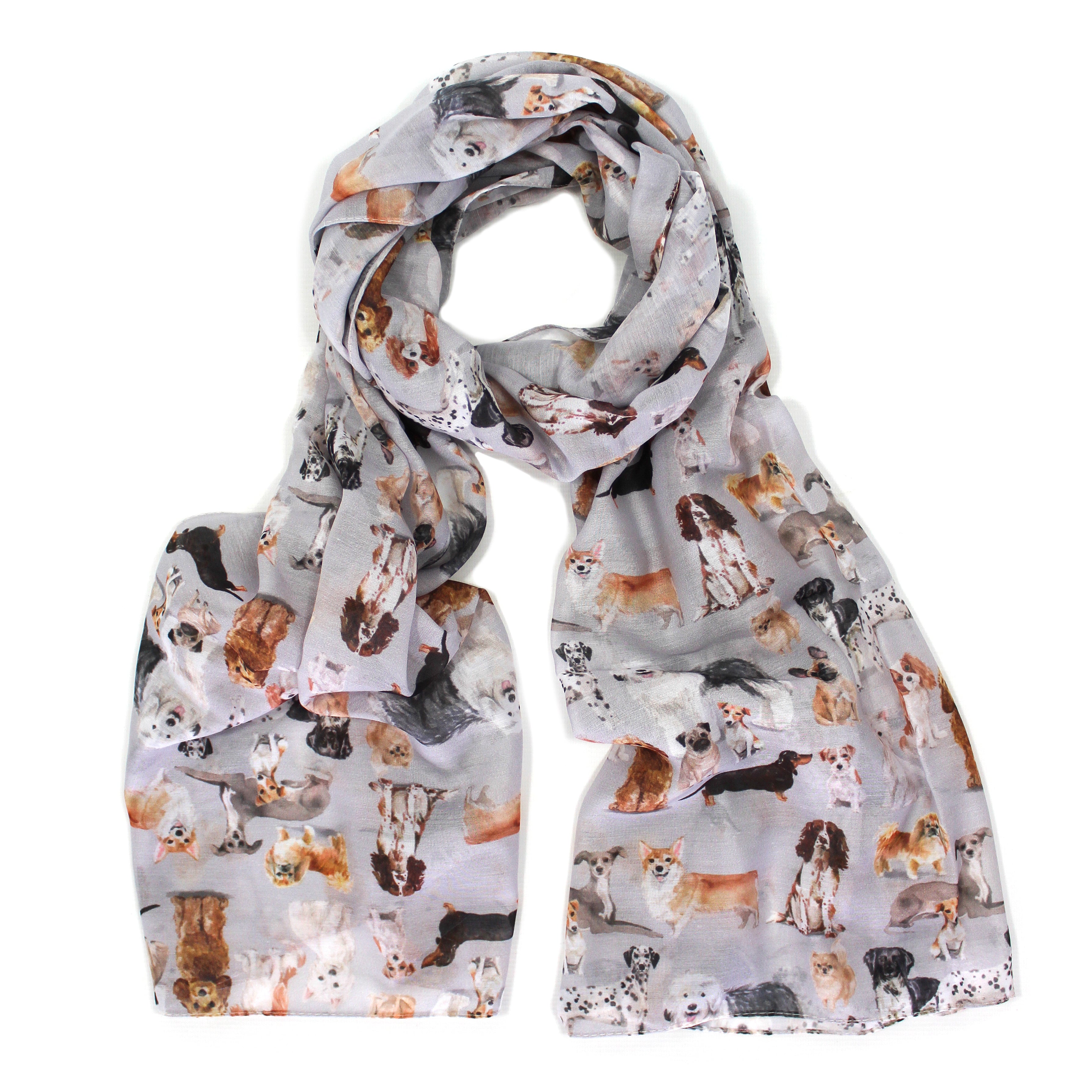 Cinnamon Trust Dog Print Scarf