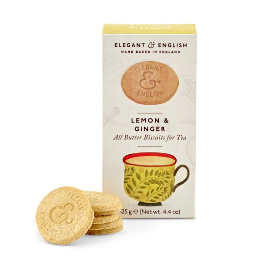 Elegant & English Lemon & Ginger Biscuits