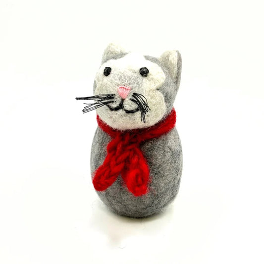 Grey Cat Hanging Decoration