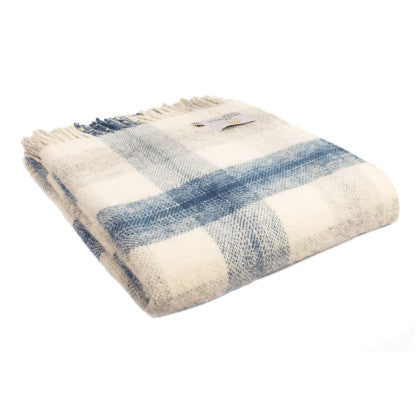 British Made Wool Check Throw