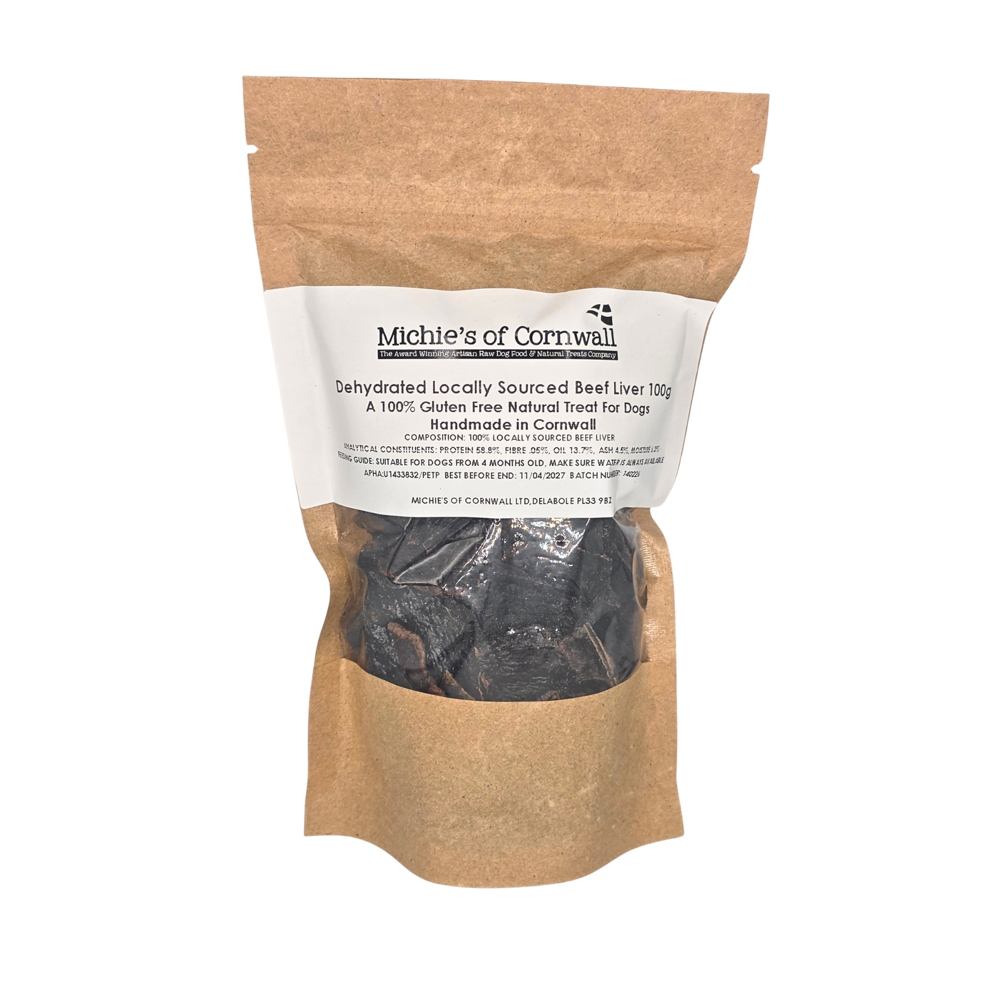 Michie's of Cornwall Dehydrated Beef Liver