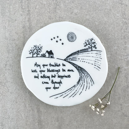 Round Porcelain Coaster