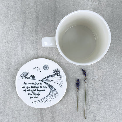 Round Porcelain Coaster