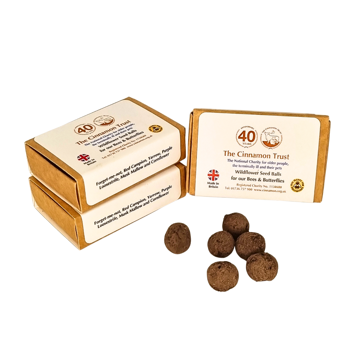 Cinnamon Trust Seed Ball Matchbox