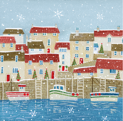 The Cinnamon Trust Pack of 10 Christmas Cards - Harbour / Santa